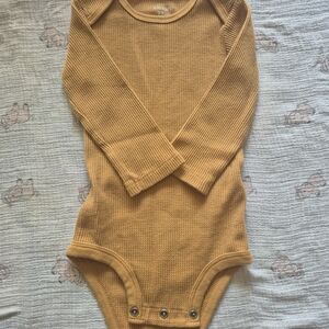 Carter's Mustard Long Sleeve Bodysuit